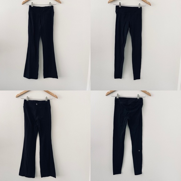 Athleta Girl Bundle - 2 Pairs of Black Leggings, Chit Chat Flare Pants - Picture 1 of 7